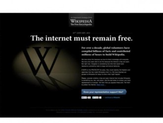 Wikipedia офлайн утре като протест срещу SOPA