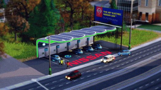 nissan leaf simcity