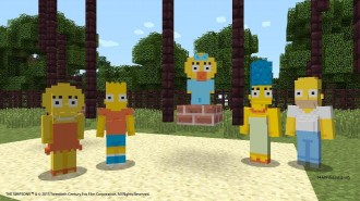 Minecraft се сдобива със Семейство Симпсън DLC