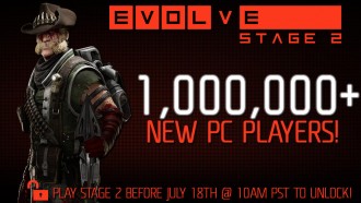 Evolve: Stage 2 с над 1 милион играчи